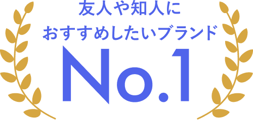 友人や知人におすすめしたいブランドNo.1