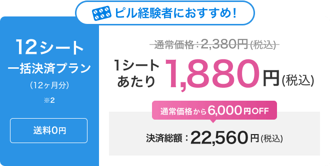 12シート一括決済プラン