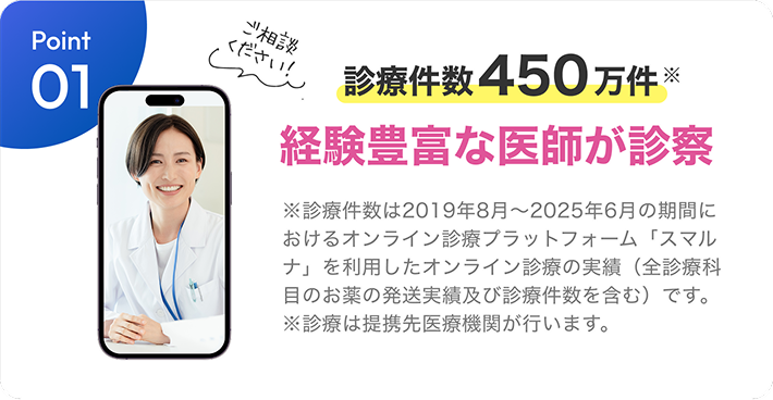 経験豊富な医師が診察