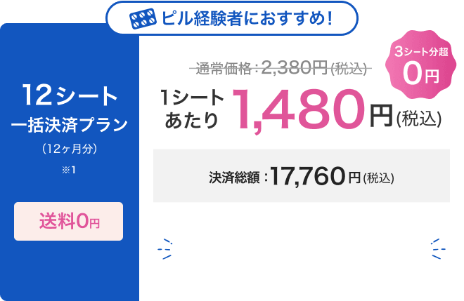 12シート一括決済プラン