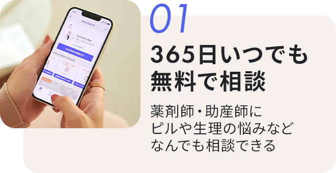 01 365日いつでも無料で相談