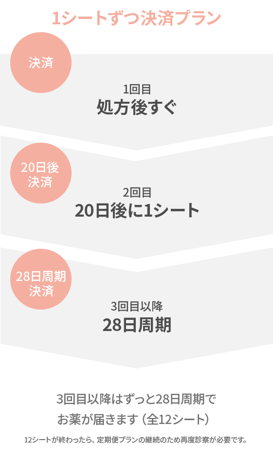 1シートずつ決済プラン